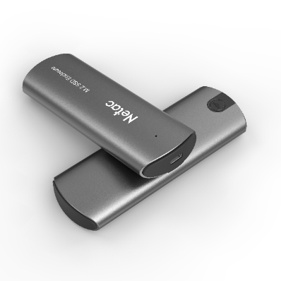 Netac WH31 M.2 NVMe&SATA Dual Protocol SSD Enclosure Aluminum Alloy SSD Enclosure(with Type-C To Type-A+Type-C Cable)