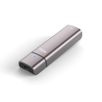 Netac WH21 M.2 SATA Protocol Portable Hard Disk Case High-speed Transmission Aluminum Alloy Shell Built-in Data Cable