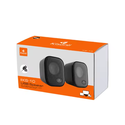 KISONLI KS-10  Speaker  USB 2.0 Extra Bass Sound  For Laptop/ Computer