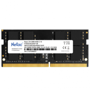 Laptop RAM Netac 8GB  2666MHZ C19 SODIMM 260-Pin DDR4