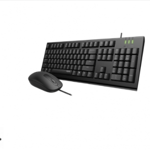 RAPOO X120 Pro US-Black Wired Keyboard / Mouse Combo